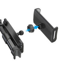 Reposacabezas telescópico Universal para asiento trasero de coche, soporte de tableta para iPad Mini Air Pro, 4-11 pulgadas, rotación de 360 grados, abrazadera de soporte para teléfono - details 8