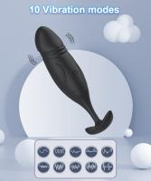Vibrador Anal para hombres y mujeres, tapón Anal, masajeador de próstata, botón femenino, Control remoto, Juguetes sexuales para adultos, Gay - details 1