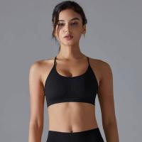 Sujetador deportivo cruzado, top sexy transpirable de secado rápido, sujetador de entrenamiento sin mangas para gimnasio - details 1