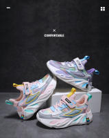 Zapatos de marca para niños, zapatillas de deporte para niñas, zapatos deportivos transpirables para niños, zapatillas de tenis cómodas informales de color rosa a la moda para uso diario - details 5