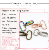 Meetee 30Pcs 16/20/25/32/38mm Bags Strap Metal Buckles Lobster Swivel Carabiner Snap Hook Clasp Collar KeyChain DIY Accessories - details 2