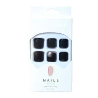 Uñas postizas para dedos de los pies, Uñas postizas impermeables y transpirables para manicura, persona experta, color negro sólido - details 0