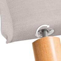 Cabecero de Lino Natural Liso con Ribete Cabezal Tapizado Cama Dormitorio Moderno Top Trending (Beige, 160x105cm con Patas (Camas 150/160)) - details 7