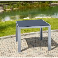 Silla de Jardín Plegable Monza, Silla Abatible de Aluminio y Textileno, Sillón de Balcón Respaldo Reclinable con 8 Posiciones, Plateado/Negro - details 6