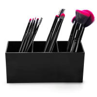 Estuche de acrílico con 3 ranuras para lápiz labial, organizador de lápices de cejas, caja de maquillaje - details 3