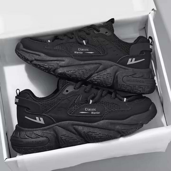 Shoufeistore Zapatos De Hombre Zapatillas Transpirables De Moda, Nueva Plataforma Zapatos Casuales Zapatos Negros Antideslizantes Para Papá - 1
