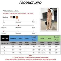 Conjunto Chic de Vestido y Pantalones de Lino-Algodón para Mujeres Moda de Verano para Oficinistas - details 0