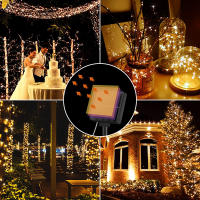 Guirnalda de luces LED Solar para exteriores, lámpara de alambre de cobre impermeable para jardín, patio, árbol, fiesta de Navidad, 8 modos, 300/200 - details 22