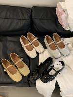 Xiaoxiangfeng remache Mary Jane zapatos nueva cabeza cuadrada boca poco profunda solo zapatos de fondo plano cinturón de una palabra zapatos pequeños de cuero - details 18