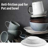 Ktichen-almohadilla de protección antifricción para platos, separador de platos de fieltro suave, Protector, almohadillas separadoras de sartén, suministros para el hogar, 24 piezas - details 2