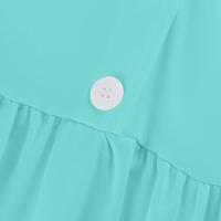 Vestido de Verano para Mujer 2024 Moda Casual con Cuello de Corbata Mangas 3/4 Botón de Cierre - details 16