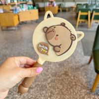 Espejo de mano Capybara con Mango antideslizante, espejo de maquillaje ligero y duradero con dibujos animados, agarre cómodo, espejo de tocador resistente al agua - details 9