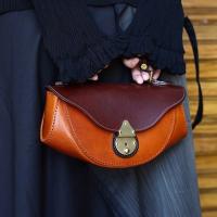 Bolso Cruzado Retro Elegante Tonos Oro y Marrón Perfecto para Commutar, Comprar y Uso Diario - details 1