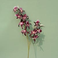 Rama de Dendrobium Artificial, 2 tenedores, orquídeas de simulación de tacto Real realistas, flores falsas exquisitas hechas a mano - details 15