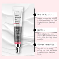 Crema de eliminación instantánea de bolsas para ojos, Retinol, antiarrugas, reafirmante, desvanecimiento de la piel, líneas finas, antihinchazón de ojeras, ilumina el cuidado de los ojos - details 4