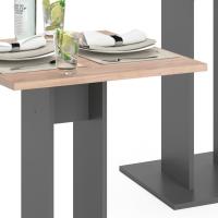 Mesa de Comedor Ewert, Antracita/Roble Dorado, 65 x 65 cm - details 5