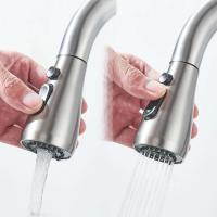 Rociador extraíble de agua fría y caliente de níquel cepillado para grifo de fregadero de cocina - details 5