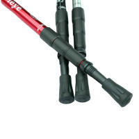 Bastones de Trekking plegables de 4 secciones, palo de escalada portátil para exteriores, accesorio de senderismo, bastón de Camping - details 4