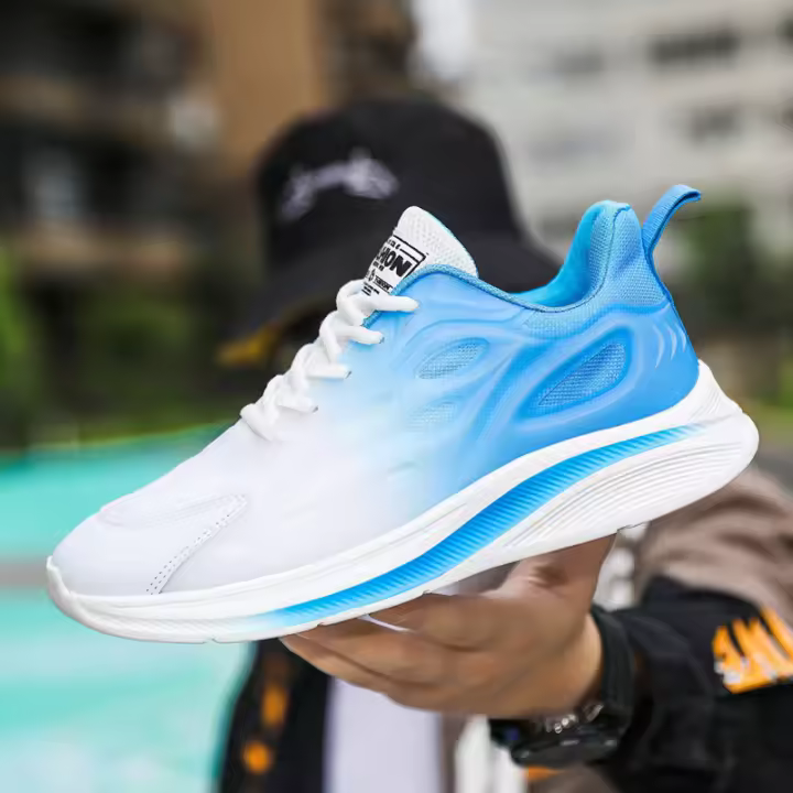 Zapatos de Correr Ligeros y Transpirables Superficie de Malla Suela Gruesa Resistente al Desgaste - 1