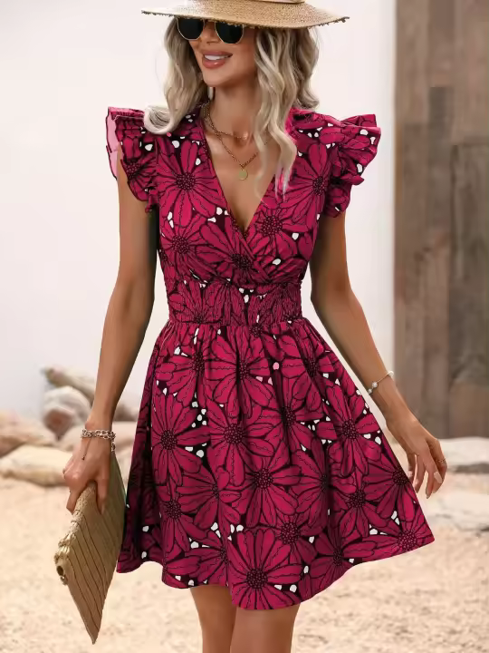 ted vt, camping para mujer, minifalda V-ne, vacaciones - 1