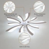 Plafón LED Regulable Control Remoto 48W 5400LM 3000K-6500K Día 70cm Ideal para Sala de Estar, Dormitorio, Comedor, Baño, Pasillo Blanco - details 21
