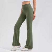 Pantalones acampanados de cintura alta de talla grande, pantalones de Yoga, pantalones cortos, mallas de entrenamiento, pantalones acampanados deportivos, pantalones deportivos para mujer - details 7