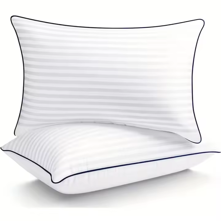 2 Almohadas De Refrigeración Para Cama, Calidad De Hotel De Lujo Con Relleno Alternativo De Plumón, Suave, De Primera Calidad Para - 1