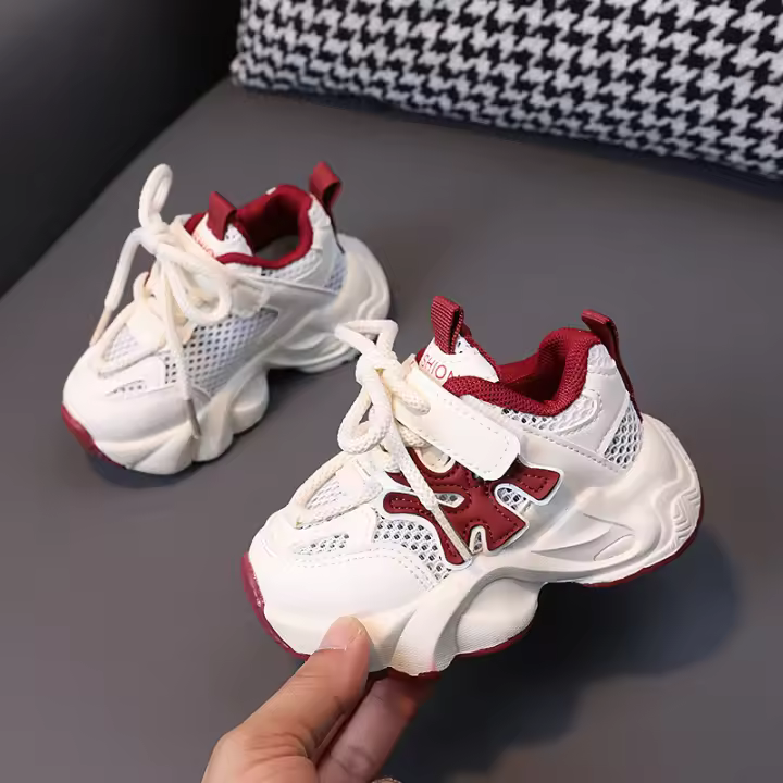 Nuevos zapatos deportivos transpirables para niños de una sola red - 1