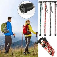 Bastón de Trekking Plegable de Aluminio Aeronáutico Ligero, Telescópico y Compacto para Senderismo, Montañismo o Trail Running Antideslizante con 5 Secciones Esencial para Actividades al Aire Libre - details 0