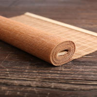 Mantel de Mesa de Bambú Natural Estilo Japonés Almohadilla de Mesita de Té - details 11