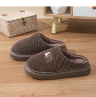 Nuevas zapatillas de algodón para hombre, cálidas en otoño e invierno, hogar antideslizante de fondo grueso, hospitalidad interior silenciosa, fregona de algodón para el hogar - details 19