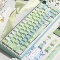 Gardenia Green Grape Keycap Set 143 Keys Cherry/FOA Profile PBT Dye Sublimation Customized Key Caps for nical Keyboards - details 0