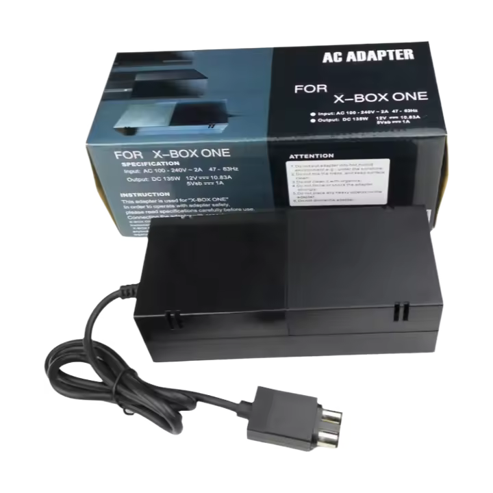 Ladrillo de fuente de alimentación Xbox One, adaptador de CA de repuesto, Cable de alimentación para Microsoft Xbox One, versión mejorada, 100- - 1