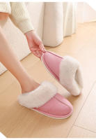 Zapatos de algodón versión coreana de las mujeres de invierno zapatillas de algodón de gamuza casa otoño e invierno pareja pelo grueso zapatillas antideslizantes transpirables pisando mierda - details 9