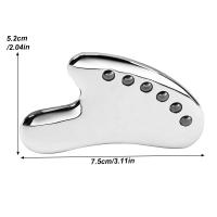 Herramientas Faciales Gua Sha de Acero Inoxidable para Masaje de Piel y Corazón Herramienta de Belleza para el Cuidado de la Piel - details 3