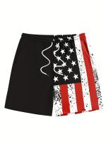 Pantalones cortos de playa sueltos para hombres, ropa deportiva, pantalones cortos de patrón 3D de secado rápido con cordón, pantalones cortos ligeros para trajes de baño de verano, bañador de natación para vacaciones en la playa - details 9