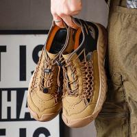 Sandalias de hombre, novedad de verano, zapatos de playa para hombre con suela blanca. Simples, transpirables y resistentes al desgaste. - details 13