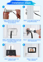 Timbre de Puerta con LCD de 4.3 Pulgadas Visora de Ojo de Gato de Píxeles 100W - details 5