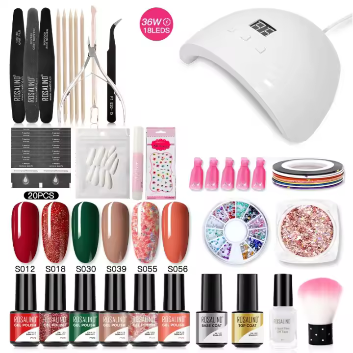 ROSALIND-Conjunto de esmaltes en Gel para uñas, herramientas de manicura, conjunto completo, para Semi permanente, necesita UV LED - 1