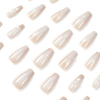 24 piezas de uñas postizas de cobertura completa para mujer, sin esmalte, para personas expertas en manicura - details 0