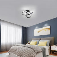 Plafón LED de Techo Nórdico, 22W, 2500LM - GOECO-3000/6500K, Luz Blanca Caliente/Fría - 25*25*12 CM - Negro - Diseño Floral - details 4