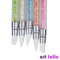 Brocha de Silicona para Arte de Uñas 5Pcs Pincel de Escultura en Polvo de Espejo Doble Cabeza Herramienta de Manicura para DIY Gel UV - details 1