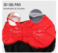 WOSAWE-Pantalones largos de bicicleta para mujer, mallas transpirables de secado rápido, con relleno de asiento 3D - details 4