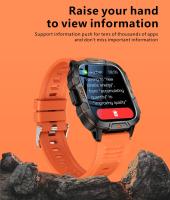 2025 Nuevo reloj inteligente militar para exteriores Pantalla AMOLED HD de 1,96 pulgadas, linterna LED, llamada Bluetooth, frecuencia cardíaca y presión arterial 100+ Modo deportivo Reloj inteligente resistente al agua - details 8