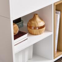 Mesa Auxiliar con 2 Estantes Consola Mesita de Noche con Ruedas Mesa Blanca Mesita 70 x 35 x 60 cm FBT34-W ES - details 77