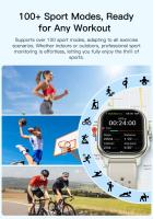 Reloj deportivo 2024 2,06 pulgadas Reloj inteligente hombre mujer Posicionamiento GPS Llamada Bluetooth Rastreador de actividad física para correr Conteo de pasos Distancia - details 8