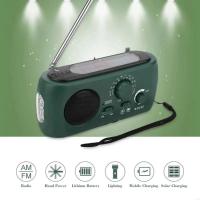 Radio de Emergencia FM G8DB Manivela con Linterna LED SOS Generación de Energía Solar y Manivela - details 8