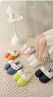 Zapatillas de algodón desmontables y lavables para interiores para hombre y mujer, pantuflas de lana de felpa para el hogar, antideslizantes, impermeables, cálidas y gruesas - details 7