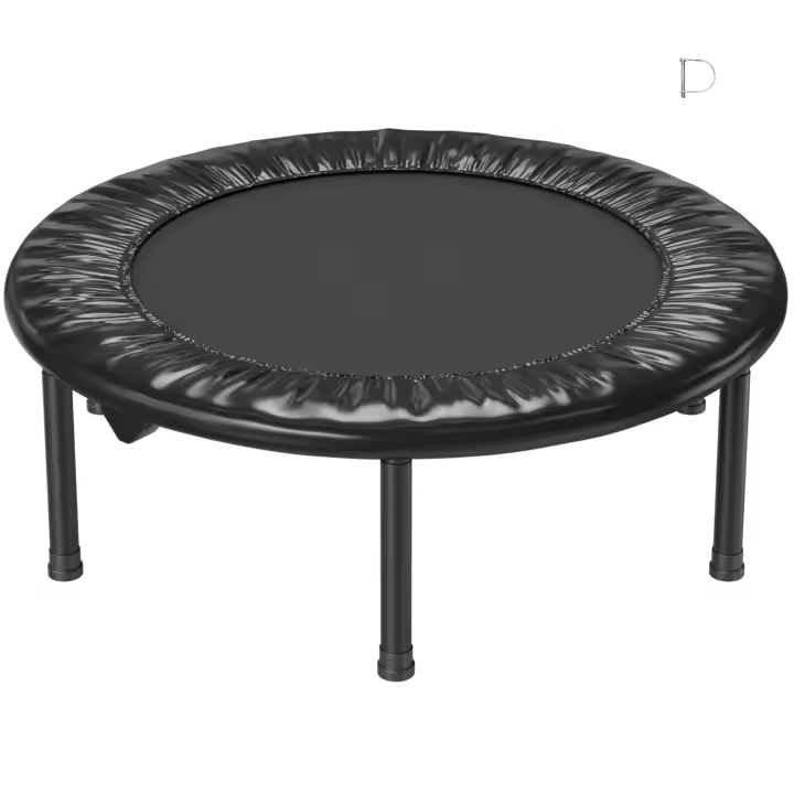 SucceBuy Mini trampolín plegable, reboteador de fitness, silencioso y estable, para adultos, entrenamiento de ejercicio en interiores/jardines - 1