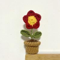 Accesorios de Decoración de Coche Hechos a Mano Rosa, Girasol, Tulipán de Punto Tejido - details 15